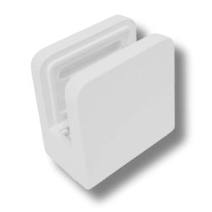 Uchwyt do szkła BIAŁY RAL 9016 45x45 mm